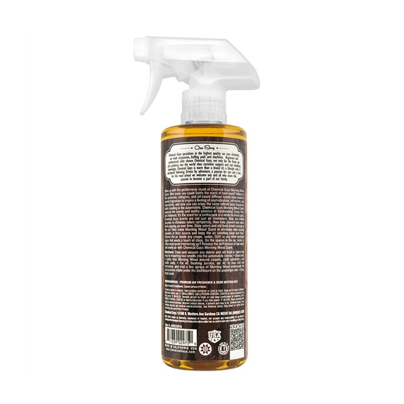 Chemical Guys AIR23016 - Morning Wood Sophisticated Sandalwood Scent Premium Air Freshener & Odor Eliminator (16 oz)