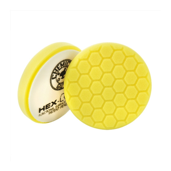 Chemical Guys BUFX_101HEX5 - Hex-Logic Heavy Cutting Pad, Yellow (5.5 Inch)