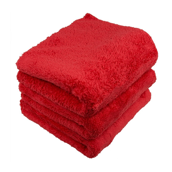 Chemical Guys MIC35101 - Happy Ending Edgeless Microfiber Towel, Rot 40x40cm