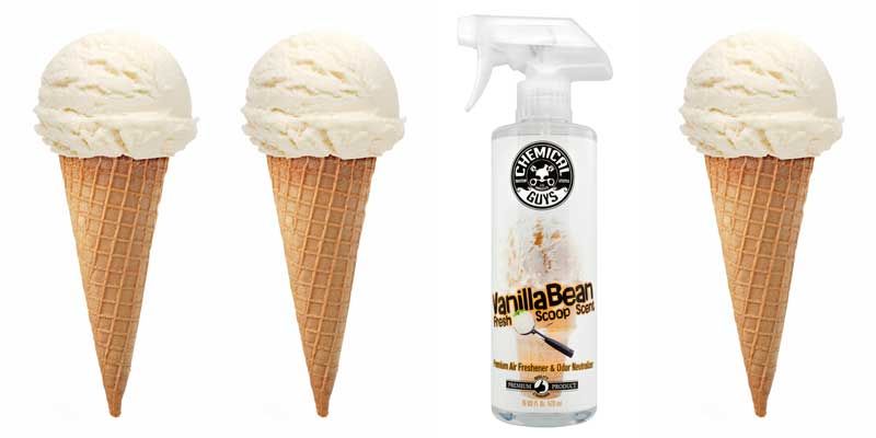 Chemical Guys AIR23116 - Vanilla Bean Fresh Scoop Scent Air Freshener & Odor Eliminator